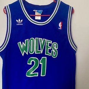Kevin Garnett Throwback Twolves Jersey